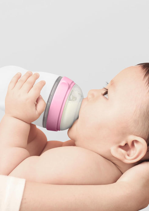 Comotomo Baby Bottle Single Pack, Pink, 8oz...