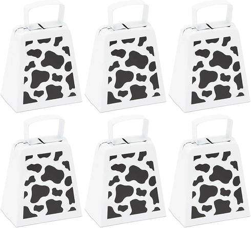 Okuna Outpost 6 Pack Cow Bells with Handle for Kids, Noise Makers for Farm, Sporting Events (4 Inches)...