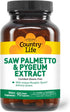 Country Life Saw Palmetto & Pygeum Extract - Prostate Health Supplement for Men's Health - Promotes Healthy Urinary Tract Function, 90 Capsules...