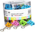 NUOBESTY 40pcs Smiling Binder Paper Clips Paper Binder Clip Black Binder Clips Paper File Clips Folders Colored Smile Binder Clips Paper Folders M...