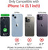 Neon Clear Case for iPhone 14 6.1inch, Cute Retro Vibrant Design Phone Cases for Women 80s Accessories,Camera Protector Cover Soft Silicone Shockp...