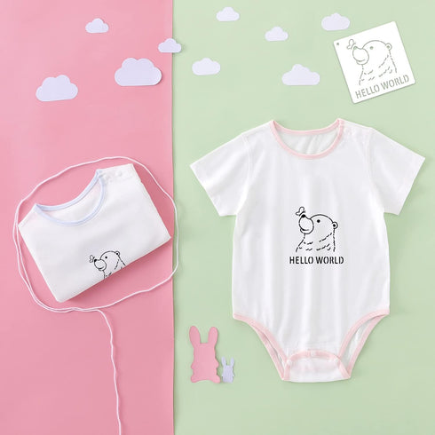 30 Pieces Baby Shower Stencils for Painting, 5 Inch Cute Onesie Stencil Reusable Mixed Phrase Painting Stencils, Small Animals Template for Painti...