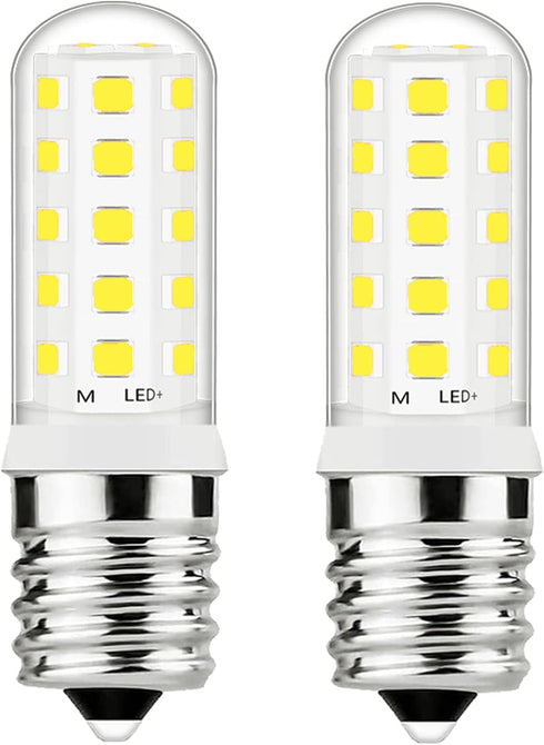 LED Microwave Light Bulbs Under Hood 4W Replacement for 40W Halogen Bulb for Refrigerator, Over Stove Appliance E17 Intermediate Base,No Flicker,C...