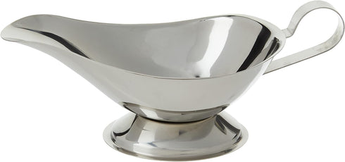 Winco Gravy Boat, 10-Ounce, Stainless Steel, Medium...