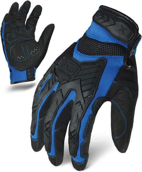 Ironclad mens Small Work Gloves, Black & Blue, Small Pack of 1 US...