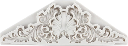 Baroque Fondant Molds Curlicues Scroll Lace Silicone Mold Relief Flower Mold Beautiful Women's Head Mold For Cake Decorating Cupcake Topper Candy ...