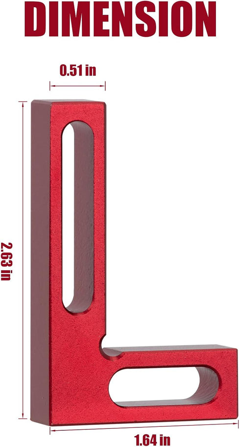 90 Degree Mini Positioning Square, Premium Precision Woodworking Carpenter Corner Tool Right Angle Clamp, for Checking Edge of Carpenter Cutting T...