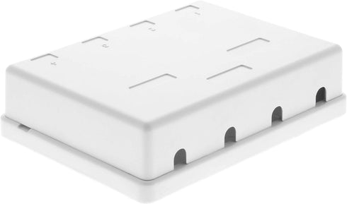 Networx Keystone Jack Surface Mount Boxes (4 Port, White)...