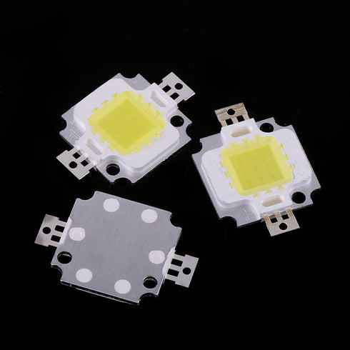 Led Chip, LED Chip Bulb,10Pcs 10W LED Warm/Cool White SMD Chip COB DC 9-12V for Lamp Flood Light Bulb Replacement(Cool White)...