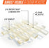 Franklowe Clear Plastic Setting Blocks for Glass and Mirrors – Pack of 100 PC (1/8" x 1/4" x 2")...
