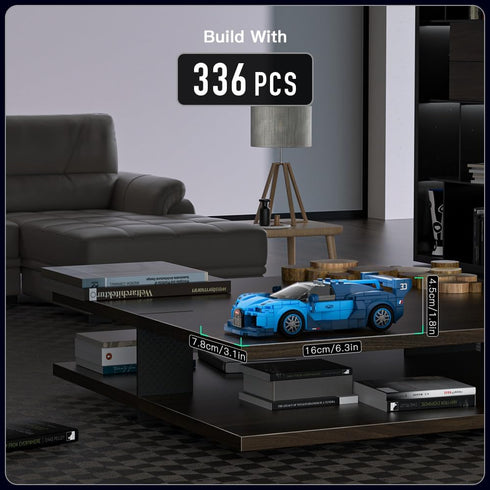 Mould King Speed Champion Car Vision GT Models Building Toys with Display Case, 27001 Model Car Kits Building Blocks, Toy Car Building Sets, Race ...