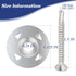 200Pcs Fastener Kit Board Hardware Set for Foam Board,100Pcs 1-1/8 Inch Galvanized Steel Washers for Installation and 100Pcs Stainless Steel Screw...