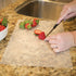 TG,LLC Treasure Gurus 2pc Set Clear Plastic Chopping Cutting Board Flexible Mat Food Vegetable Cooking Prep Kitchen Tool...