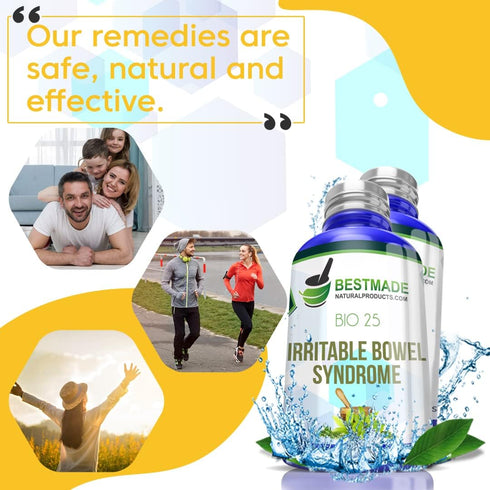 Bestmade Natural Products Bio25 Digestive Comfort Solution - Natural Remedy for Irritable Bowel Syndrome | Soothe Discomfort & Support Digestive B...