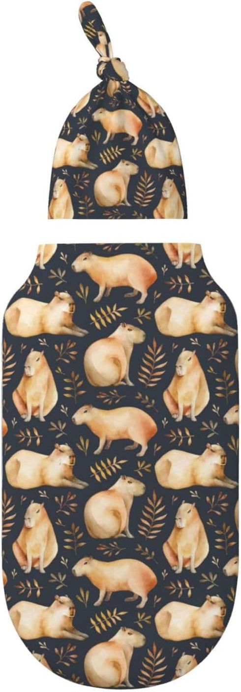 Capybaras Swaddle Blankets Newborn Receiving Blanket Baby Swaddle Wrap Soft Sleeping Sack for Baby Girls Boys...