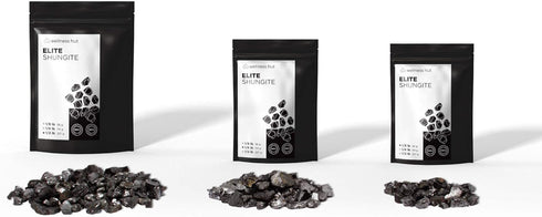 Elite Shungite Stones - for Shungite Water - 1/8 Pound (56 Grams) 0.5-1.2 inch Stones...