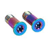 2PCS Titanium Bicycle Rear Derailleur Jockey Wheel Bolt M5x14.2mm (Rainbow)...