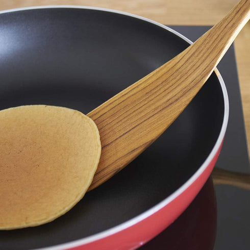 FAAY 11.5 Inch LEFT Hand Teak Wood Spatula/Turner | Versatile Spatula, Durable, Healthy and High Moist Resistance for Non Stick Cookware...