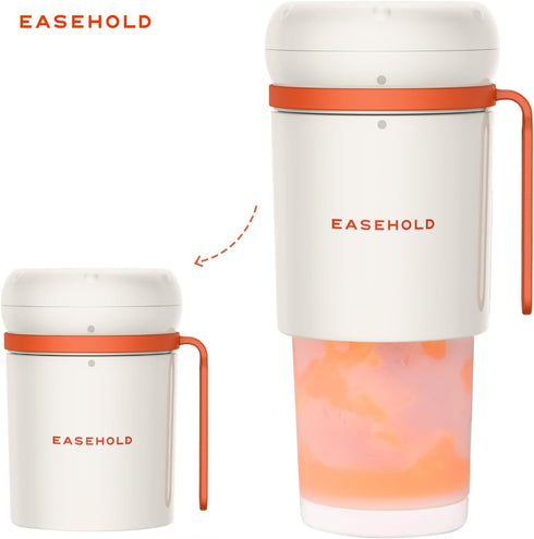 EASEHOLD Portable Blender, Personal Blender for Shakes, Mini Blender USB Magnetic Rechargeable, Travel Juicer Cup with Ultra Sharp 4 Blades, BPA-F...