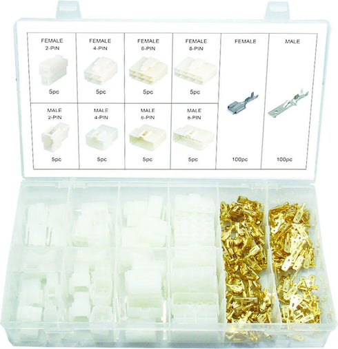 Swordfish 70300-240pc Terminal & Wire Harness Insulation Plug Connector Assortment...