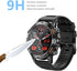 Compatible for SUNKTA K52 1.39" Military Smart Watch Screen Protector (3 Pack) 9H Tempered Glass Film Compatible for EIGIIS/PDDOEIL/ESFOE/LIGE/JUG...