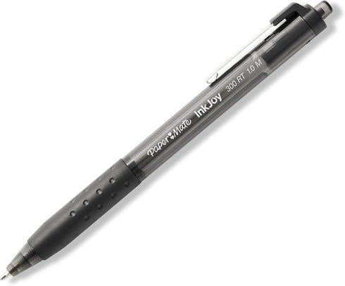 Paper Mate InkJoy 300RT Retractable Ballpoint Pens, Medium Point (1.0mm), Black, Pack of 36, Ideal for Office Supplies, Journaling, and Writing Ac...