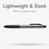 Pentonic GR-T Retractable Gel Pens, 10 Count, Black Ink, 0.7 mm Fine Point, Smooth Writing For Journaling, Note Taking, Office & School (1002363)...