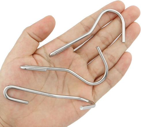 10PCS Heavy Duty S Hooks Pot Hooks Pan Rack Holder Hooks, 90 Degree Twist Angled Hooks, Pot Rack Hooks, Angled pot S hook for Hanging Kitchen Uten...