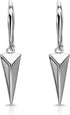 Sterling Silver Geometric Minimalist Triangle Leverback Dangle Drop Earrings for Women Mens...