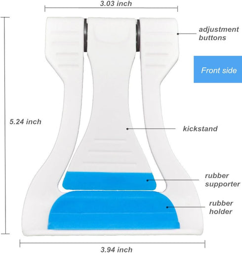 Two Models Multi-Angle Adjustable Universal Portable & Foldable Cellphone Tablet Stand Holder Mount Compatible with Cellphone Tablet - Blue...