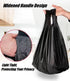 100 Count Trash Bags, jixik 5 Gallon Garbage Bags with Handlees 18''×23.6‘’ Unscented Black Trash Bag for Kitchen, Bedroom Livingroom, Bathroom...