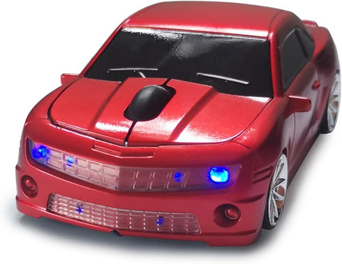Wireless Mouse Car Mouse, Cool Car Shape Mouse 2.4Ghz Wireless Mouse, Car Computer Mouse for Laptop PC Mac (Red)...