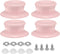 uxcell 4pcs Pot Pan Lids Replacement Knob, Plastic Pan Cover Holding Handles Fits Skillets and Kitchen Cookware Covers, Pink...