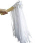50PCS Ribbon Wands with Triple Ribbon and Silver Bell Party Wand Party Favors Streamers Ribbon Sticks Magic Fairy Wands for Wedding Decors...