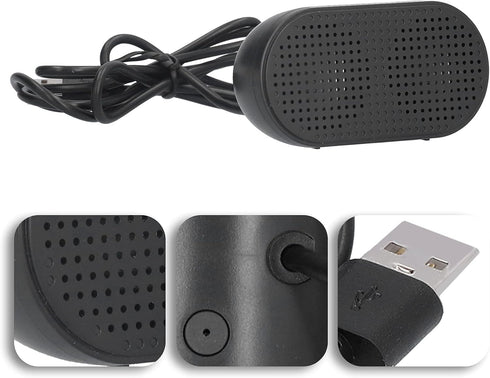 Zerodis USB Computer Speaker, Small PC Speaker for Laptop & Desktop Computer Portable Sound Bar for Home Office Music Outdoor...