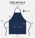 Syntus 4 Pack Adjustable Bib Apron Waterdrop Resistant with 2 Pockets Cooking Kitchen Aprons for Women Men Chef, Nautical Blue...
