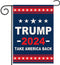 ERT Donald Trump 2024 Garden Flag Double Sided 12X18 Inch Outdoor Take America Great Flag President Flags MAGA...