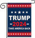 ERT Donald Trump 2024 Garden Flag Double Sided 12X18 Inch Outdoor Take America Great Flag President Flags MAGA...