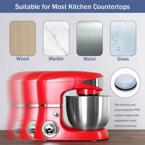 24Pcs Appliance Sliders, 3/4” Small Self-Adhesive Appliance Sliders for Heavy Kitchen Appliances, Slide Smooth on Countertop, Compatible with Most...
