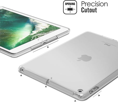 Clear Case for iPad mini 7 A17 Pro (2024) / Mini 6 (2021), Soft Slim Fit Shockproof TPU Lightweight Transparent Cover...
