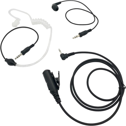 1 Pin 2.5mm Jack Ptt Mic Earpiece Headset Ear Piece Earbud for Motorola Talkabout Walkie Talkie mh230r fr60 mr350r t470 t380 t100 t200tp t260tp t2...