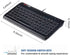 Super Mini Wired Keyboard, MCSaite Full Size 78 Keys Keypad Small Portable Fit with Professional or Industrial Use for Computer Laptop Mac Noteboo...