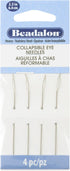 Beadalon Collapsible Eye Beading Needles, Heavy 0.51 / .020 inches diamater, 2.5 inches Length, 4 pc...