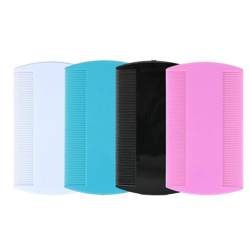 yueton 4PCS Flea Lice Fine Toothed Comb Flea Comb Double Row Flea Comb Double Sided Pet Comb Pet Grooming Comb for Dogs Cats or Human Hair...
