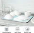 Summer Starfish Dish Drying Mats Seashells Beach Theme for Kitchen Counter Sink 16x18 in, Coastal Dish Draining Mat Baby Bottle Rack Drainer Mat D...