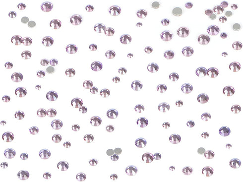 Bymitel 7200 Pieces 6 Mixed Sizes Glue Fix on Glass Rhinestones Round Crystal Gems Flatback for DIY Jewelry Making with one Picking Pen(6-Sizes 72...