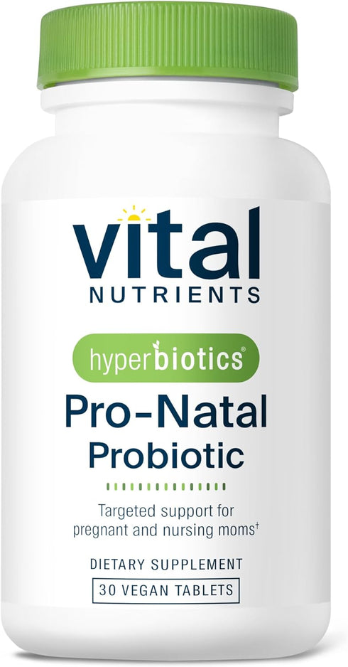 Hyperbiotics Vital Nutrients Pro-Natal Prenatal Probiotics for Women | Support for Occasional Nausea, Bloating, and Gas | Vegan Pregnancy Probioti...