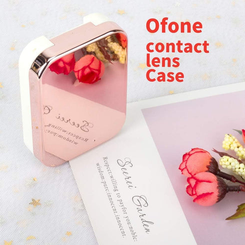 Contact Lens Case, Two Pack Portable Contact Lenses Travel Cases with Remover Tool Tweezers Mirror Solution Bottle Contacts Holder Container Stora...