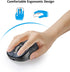 Wireless Bluetooth Mouse with 4 Way Scrolling, Rechargeable, 4 Level 3200 DPI, Quiet Click, 3 Devices Mice for Windows,Linux,Mac OS,iOS,Android (B...