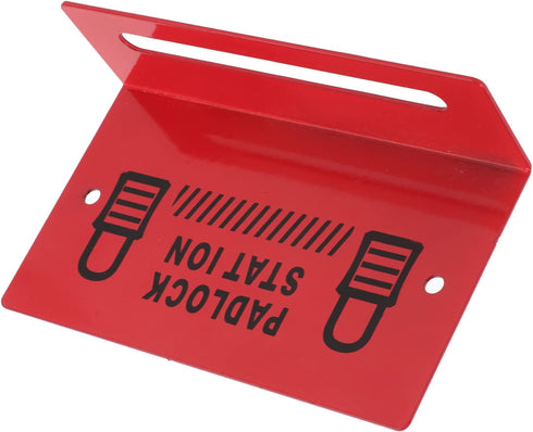 Lockout Tagout Station, Padlock Station 4.7in Length 0.4in Width Alloy Steel Holds up to 8 Lockout Locks, Lockout Tagout Locks Station for Machine...